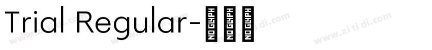 Trial Regular字体转换
